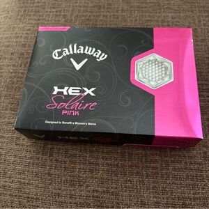 Callaway Black and Pink HEX Solaire Golf Ball Pack